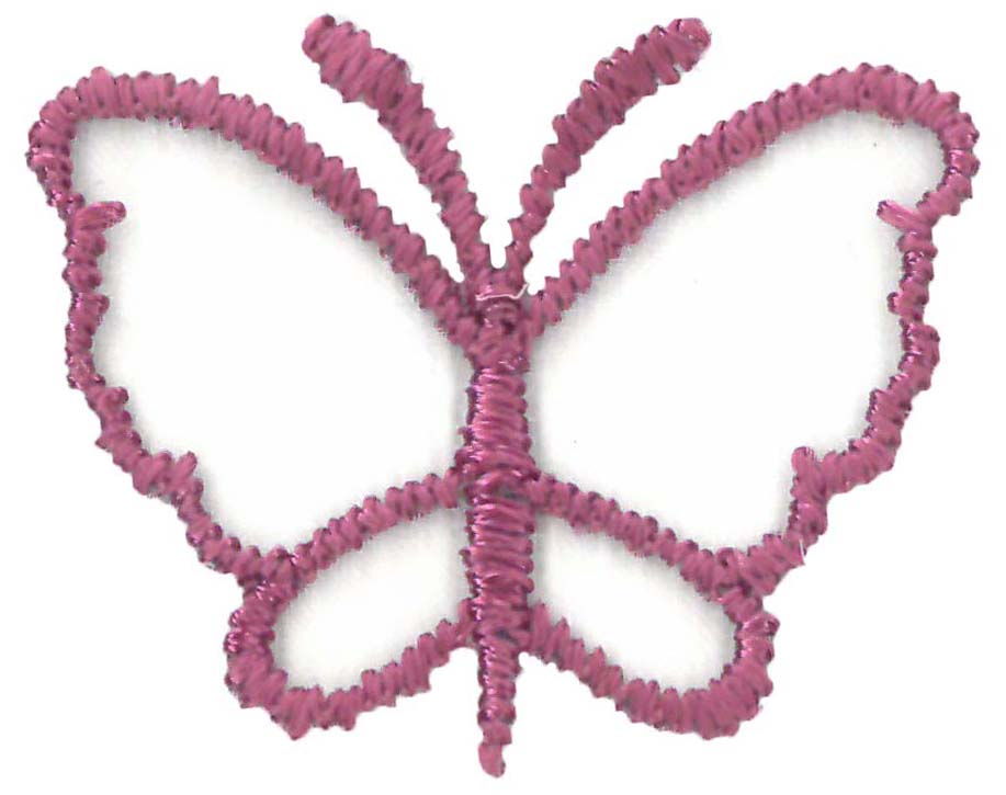 LARGE ORGANZA BUTTERFLY - DP ROSE